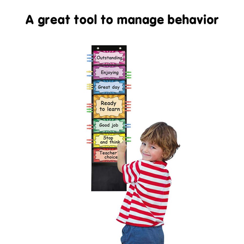 ZKOO Behavior Clip Chart for Classroom Management - Track and Reward Good Behavior for School  Office Preschool  Child Care or Homeschool - Image 2